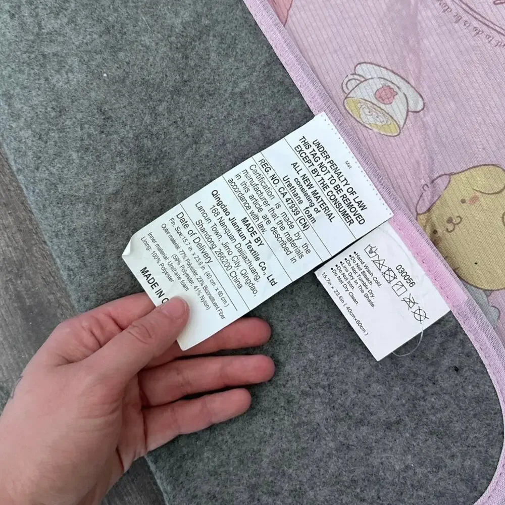 sanrio and friends pink cooling mat